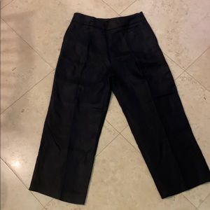 Black J Crew wide leg crop pants new with tags